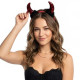 Red and Black Devil Horn Headband