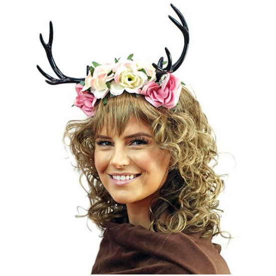 Floral Antler Headband