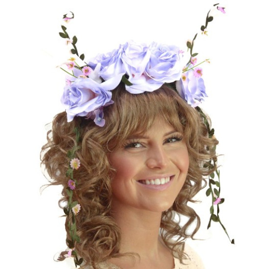 Purple Floral Antlers Headband Purple Floral Antlers Headband