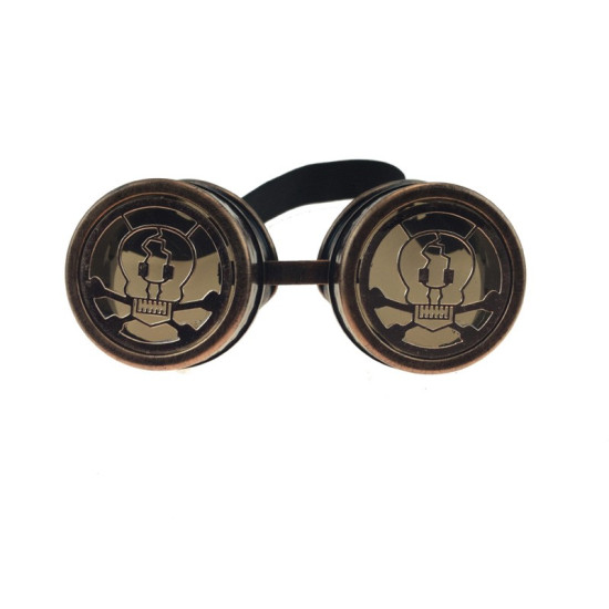 Bronze Skull Steampunk Goggles