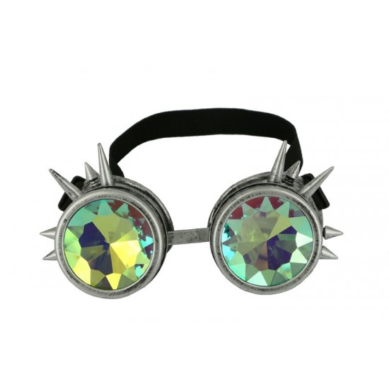 Gold Spiked Kaleidoscope Goggles
