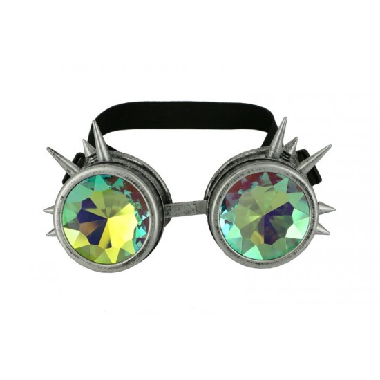 Gold Spiked Kaleidoscope Goggles