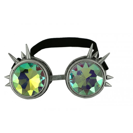 Gold Spiked Kaleidoscope Goggles