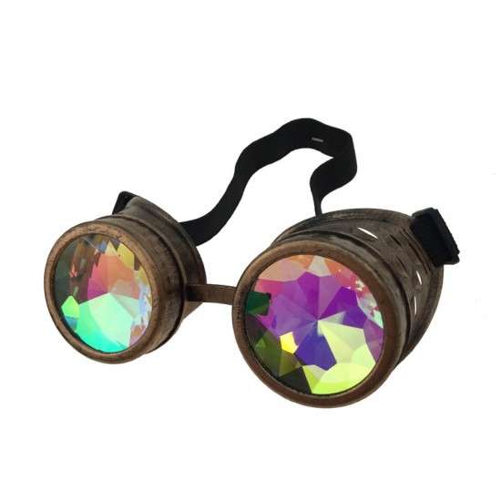 Copper Goggles with Kaleidoscope Lens