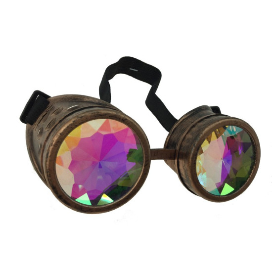 Copper Goggles with Kaleidoscope Lens