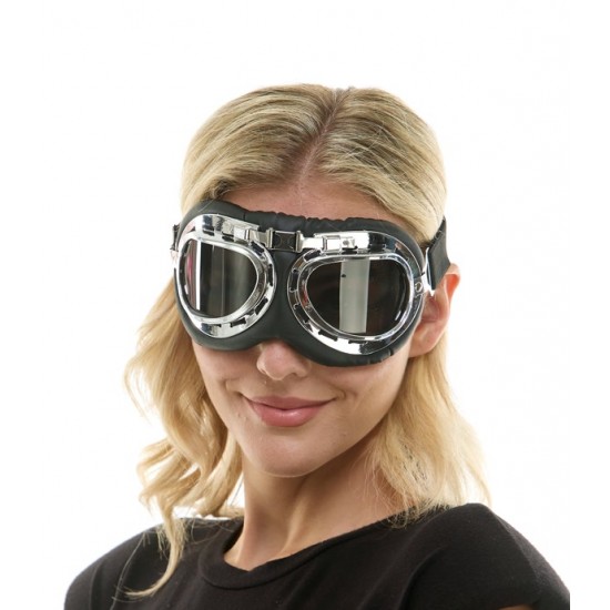 Black Aviator Mask Goggles