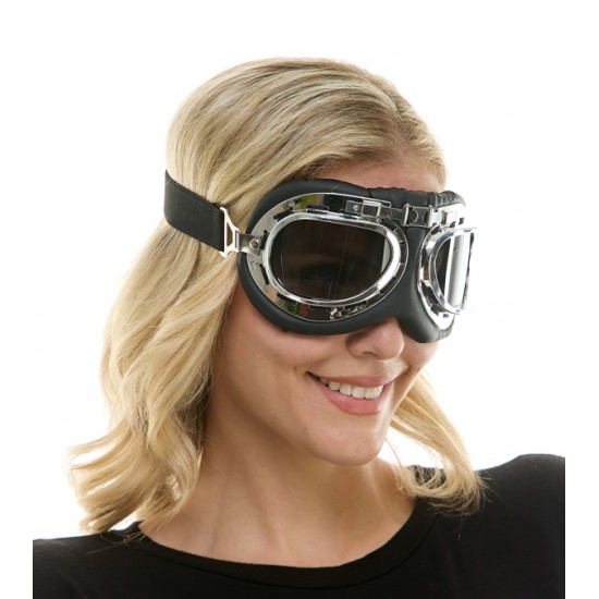 Black Aviator Mask Goggles