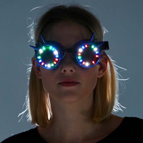 Multicolor Light-Up Spike Goggles