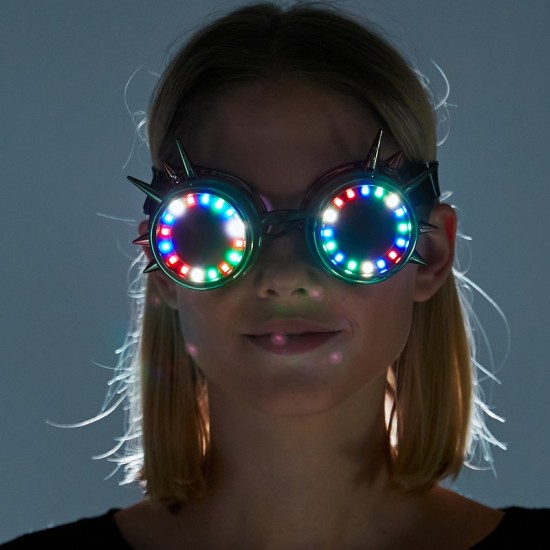 LED Rainbow Spikes Goggles