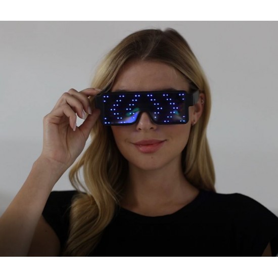 Green Light-Up Shutter Shades