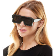 Rainbow Light-Up Black Shutter Shades