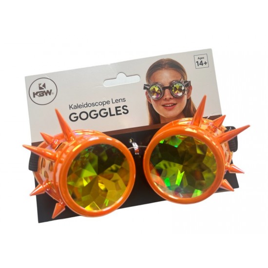 Orange Kaleidoscope Spikes Goggles Orange Kaleidoscope Spikes Goggles