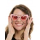 Pink Rhinestone Heart Sunglasses