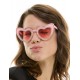 Pink Rhinestone Heart Sunglasses