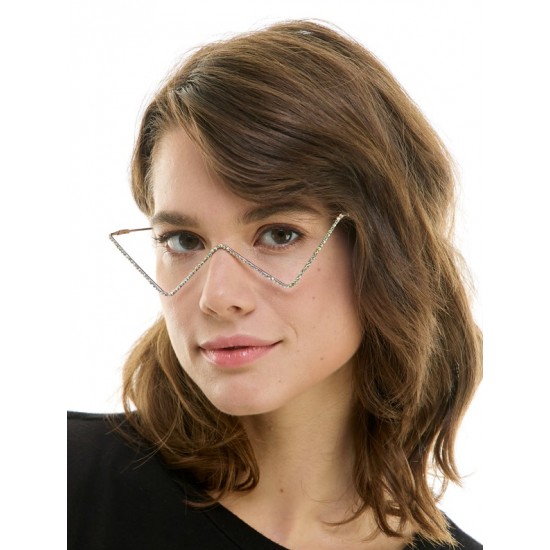 Zigzag Rhinestone Sunglasses