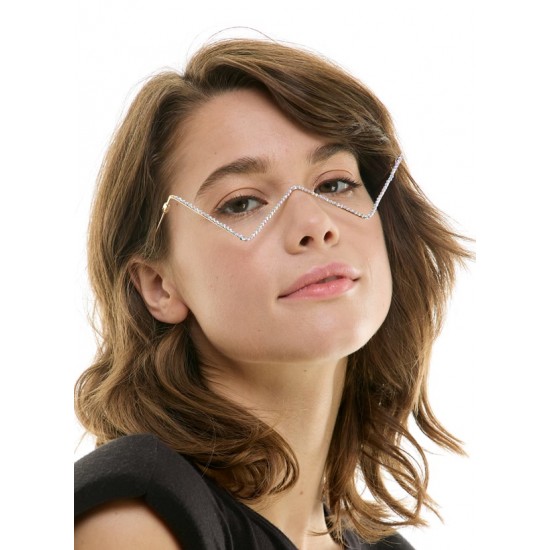 Zigzag Rhinestone Sunglasses