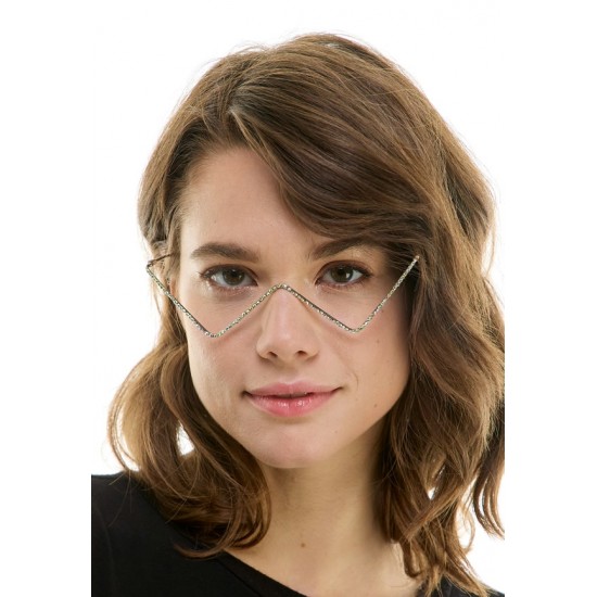 Zigzag Rhinestone Sunglasses