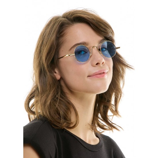 Blue Octagon Sunglasses