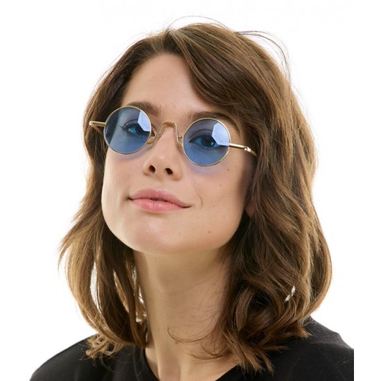 Blue Octagon Sunglasses
