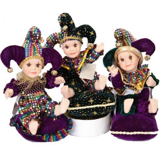 Mardi Gras Jester Dolls - Assorted