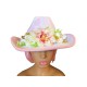 Pink Floral Cowboy Hat