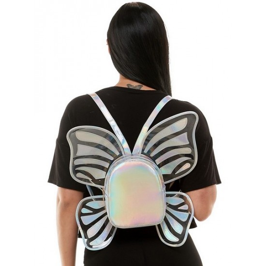Silver Festival Butterfly Wing Backpack Silver Festival Butterfly Wing Backpack