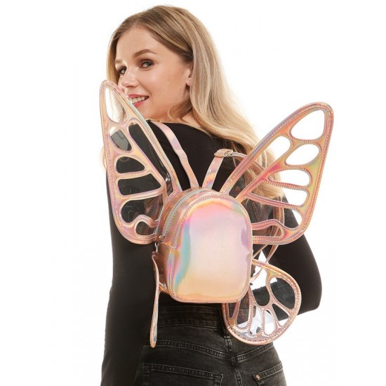 Rose Gold Festival Butterfly Wing Backpack Rose Gold Festival Butterfly Wing Backpack