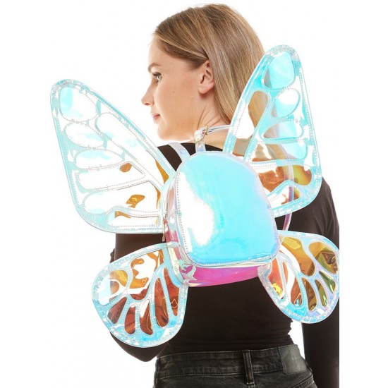 Iridescent Festival Butterfly Wing Backpack Iridescent Festival Butterfly Wing Backpack