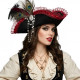 Red Lace Pirate Hat