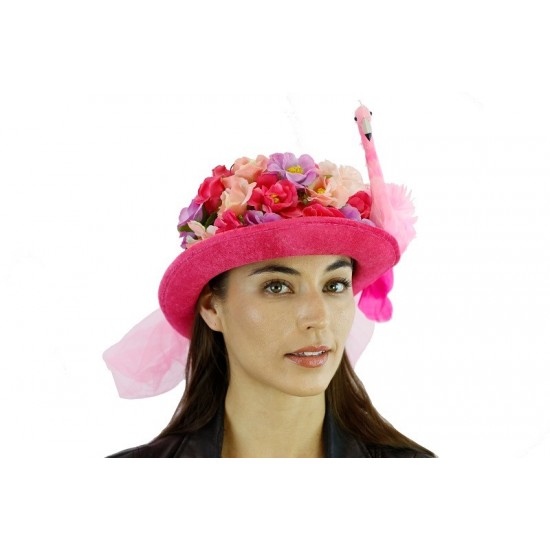 Pink Flamingo Top Hat