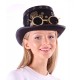 Black Gear Steampunk Top Hat