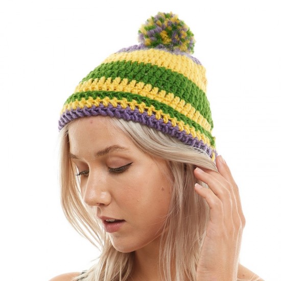 Mardi Gras Knit Beanie Mardi Gras Knit Beanie