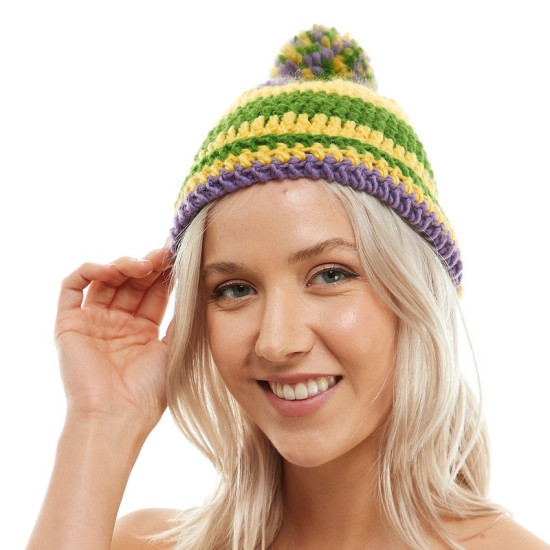 Mardi Gras Knit Beanie Mardi Gras Knit Beanie