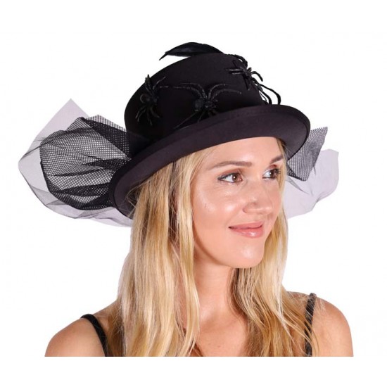 Spider & Bone Black Top Hat Spider & Bone Black Top Hat