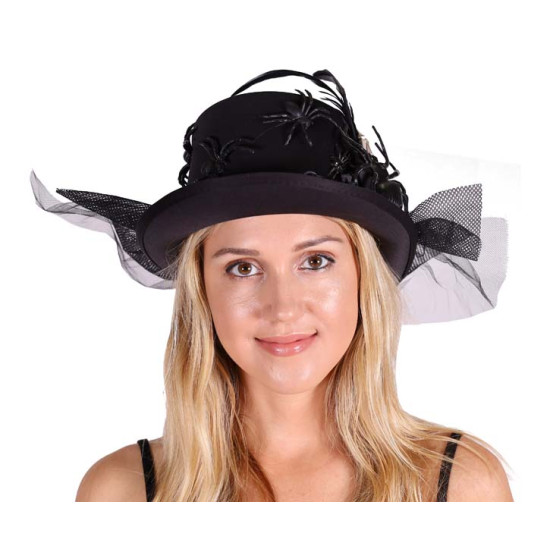 Spider & Bone Black Top Hat Spider & Bone Black Top Hat