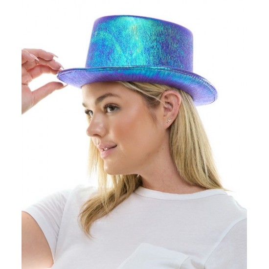 Iridescent Purple Top Hat