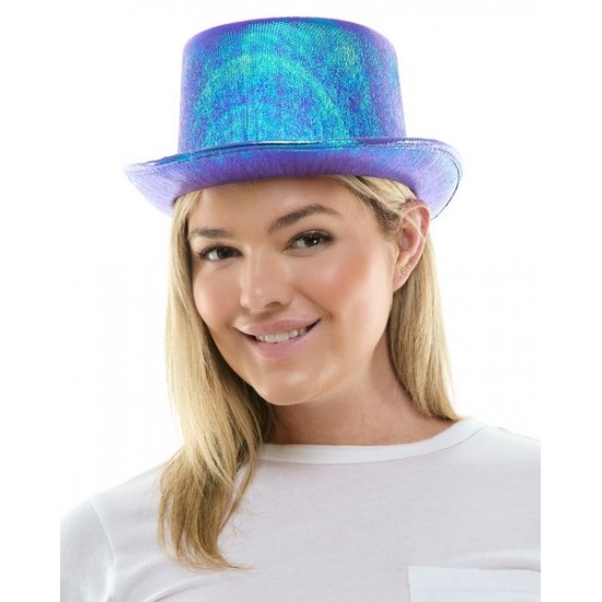 Iridescent Purple Top Hat