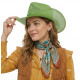 Green Burlap Cowboy Hat