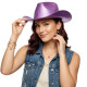 Metallic Purple Cowboy Hat