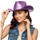 Metallic Purple Cowboy Hat