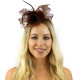 Brown Mesh Fascinator Brown Mesh Fascinator