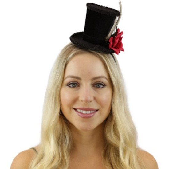 Skeleton Hand Rose Mini Top Hat Skeleton Hand Rose Mini Top Hat