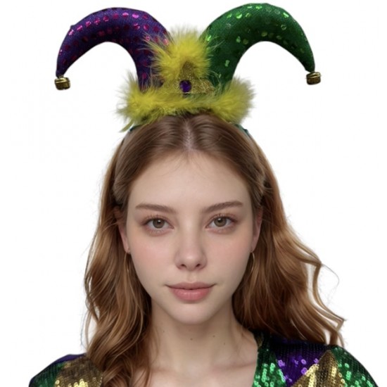 Mardi Gras Jester Headband