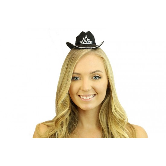 Hat Black Mini Cowboy Hat Wit Hat black mini cowboy hat wit