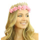 Pink Rose Crown Headband