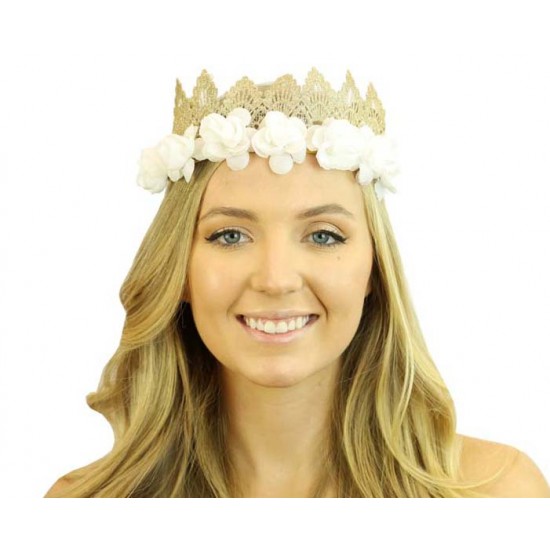 Lace Crown Flower Headband