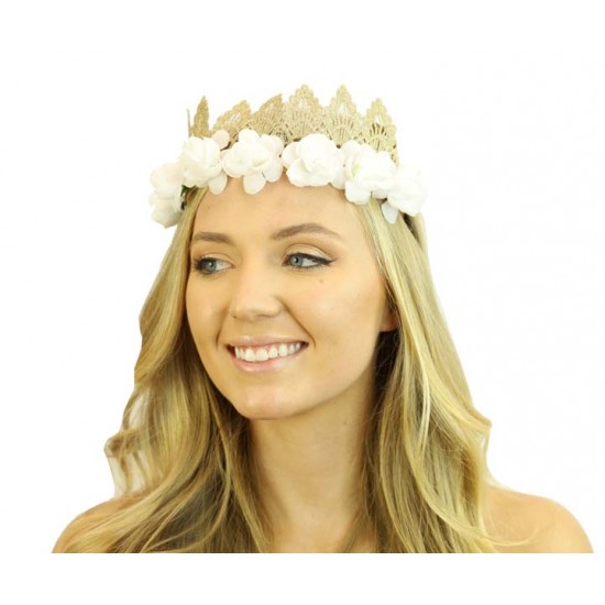 Lace Crown Flower Headband