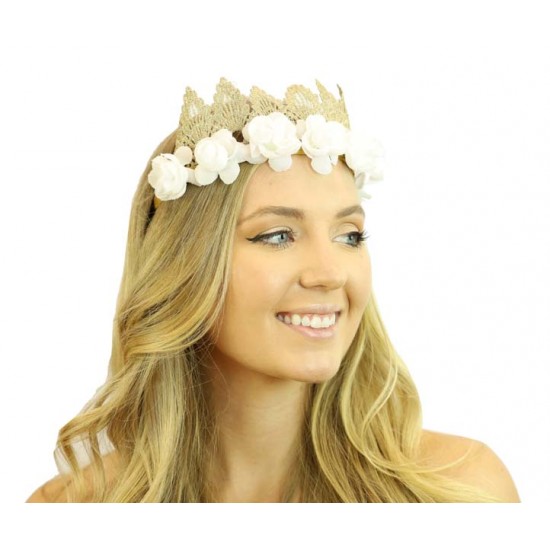 Lace Crown Flower Headband