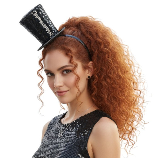 Black Mirror Mini Top Hat Headband