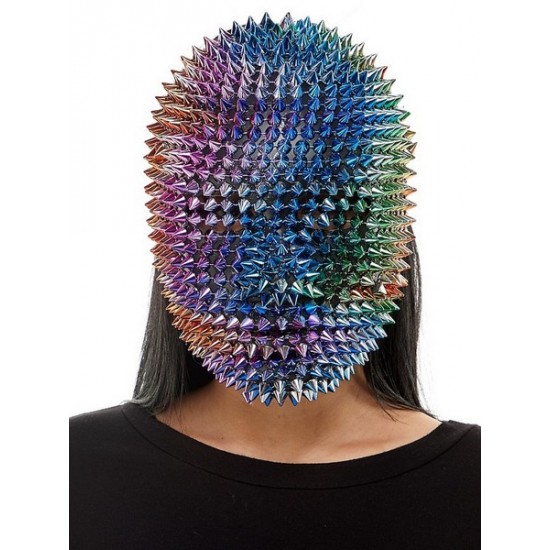 Rainbow Spiked Face Mask